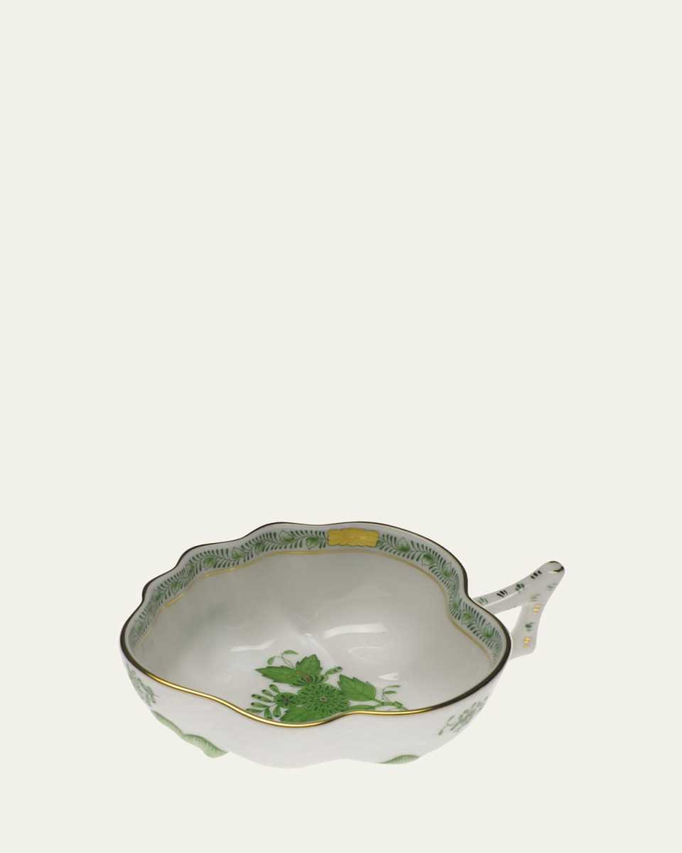 Chinese Bouquet Green Deep Leaf Dish